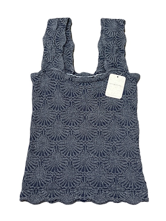 Free People Tops - free people Love Letter Jacquard Camisole Top | Navy/ Gray | M/L